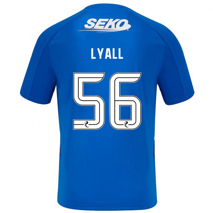 Men Football Arron Lyall #56 Dark Blue Home Jersey 2024/25 T-Shirt Za