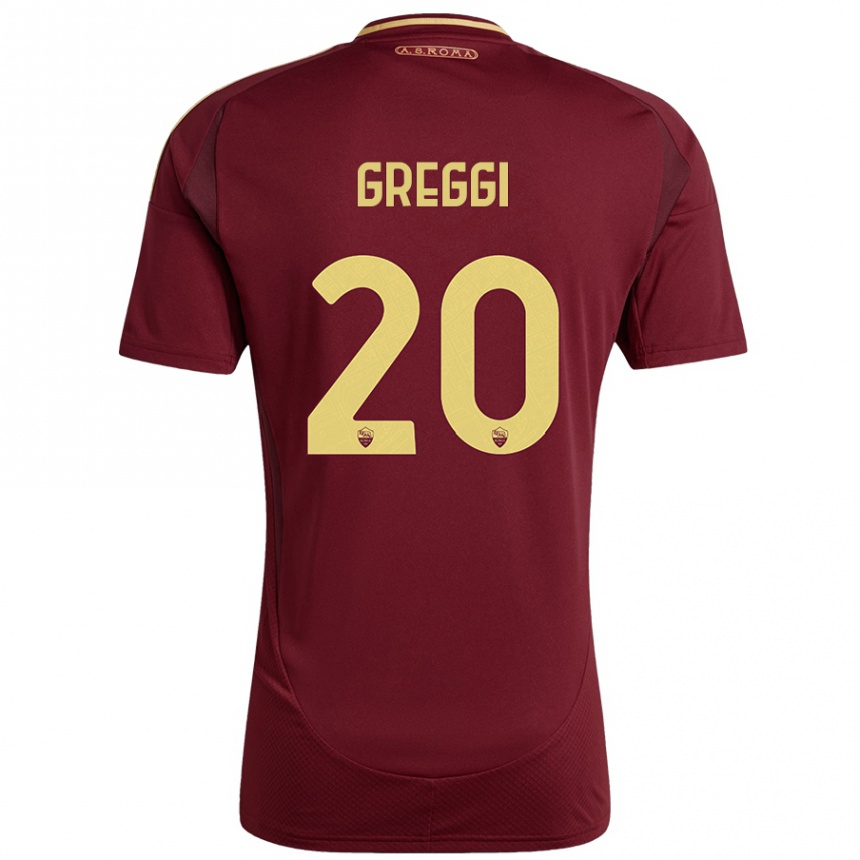 Men Football Giada Greggi #20 Red Brown Gold Home Jersey 2024/25 T-Shirt Za