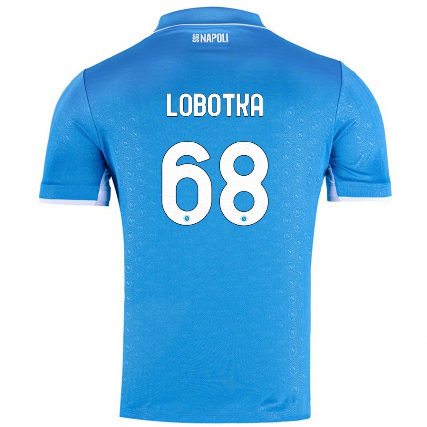 Men Football Stanislav Lobotka #68 Sky Blue Home Jersey 2024/25 T-Shirt Za