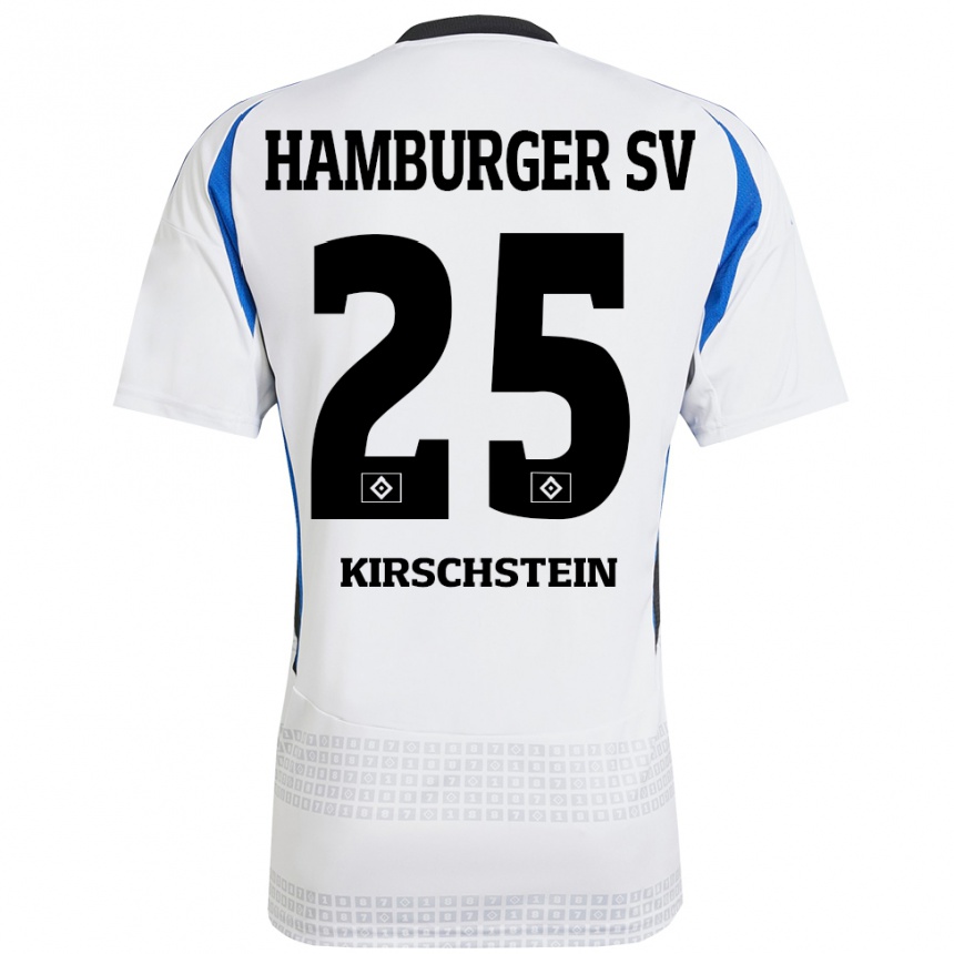 Men Football Merle Kirschstein #25 White Blue Home Jersey 2024/25 T-Shirt Za