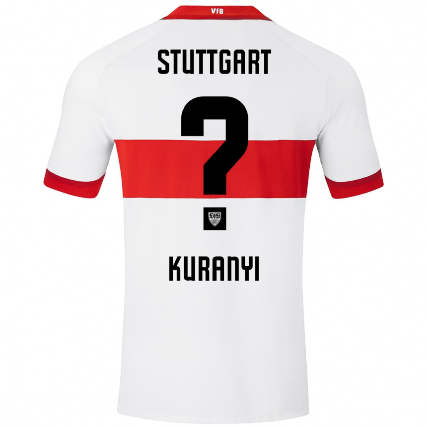 Men Football Karlo Kuranyi #0 White Red Home Jersey 2024/25 T-Shirt Za