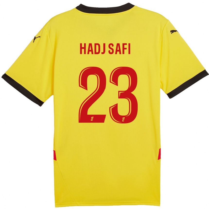 Men Football Souhina Hadj Safi #23 Yellow Red Home Jersey 2024/25 T-Shirt Za