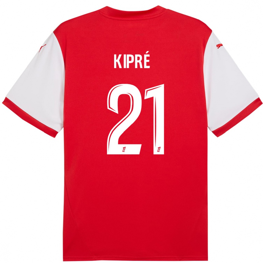 Men Football Cédric Kipré #21 Red White Home Jersey 2024/25 T-Shirt Za