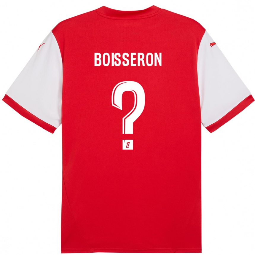 Men Football Jawad Boisseron #0 Red White Home Jersey 2024/25 T-Shirt Za