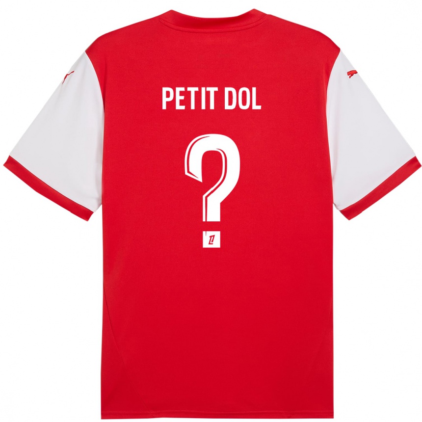 Men Football Alvin Petit Dol #0 Red White Home Jersey 2024/25 T-Shirt Za