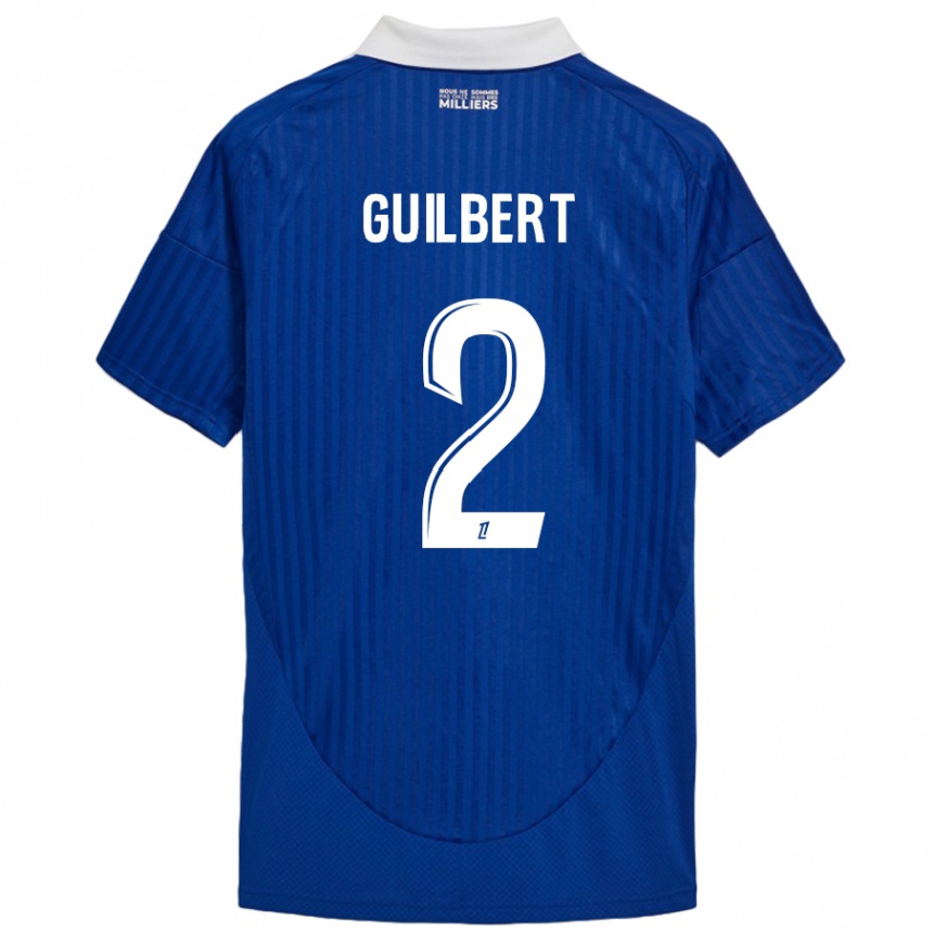 Men Football Frederic Guilbert #2 Blue White Home Jersey 2024/25 T-Shirt Za