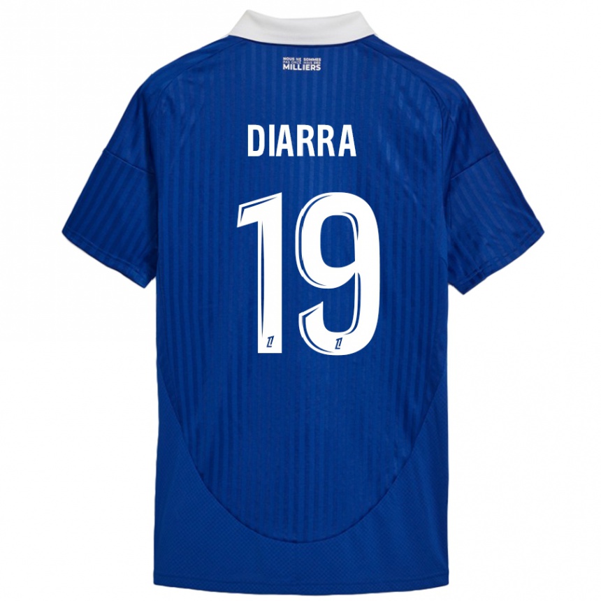 Men Football Habib Diarra #19 Blue White Home Jersey 2024/25 T-Shirt Za