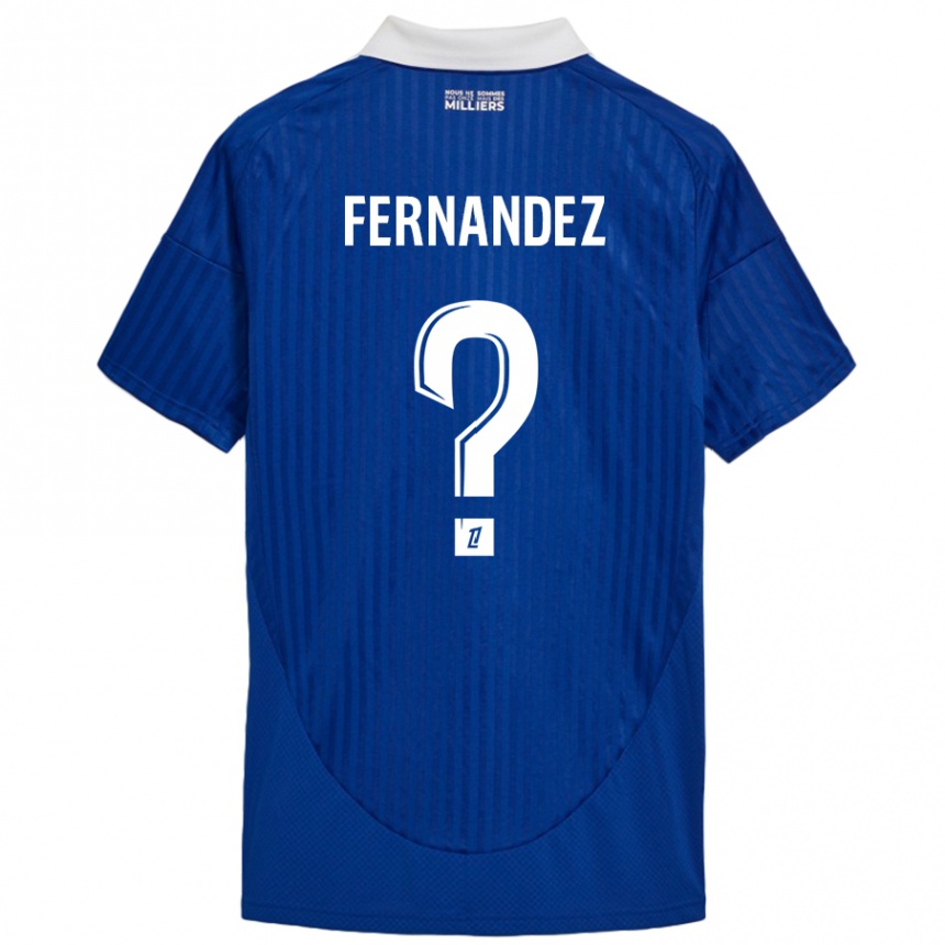 Men Football Elies Araar Fernandez #0 Blue White Home Jersey 2024/25 T-Shirt Za