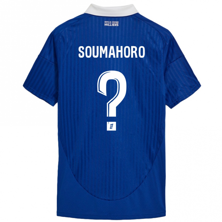 Men Football Mohamed Soumahoro #0 Blue White Home Jersey 2024/25 T-Shirt Za