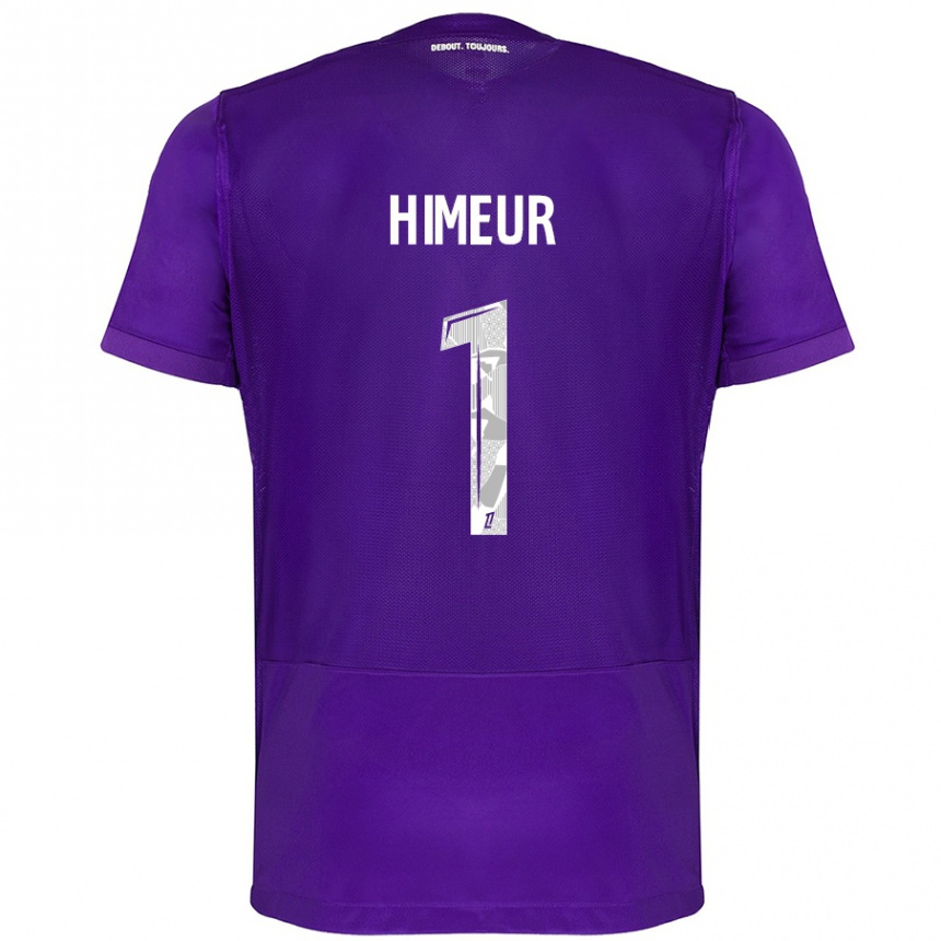 Men Football Thomas Himeur #1 Purple White Home Jersey 2024/25 T-Shirt Za