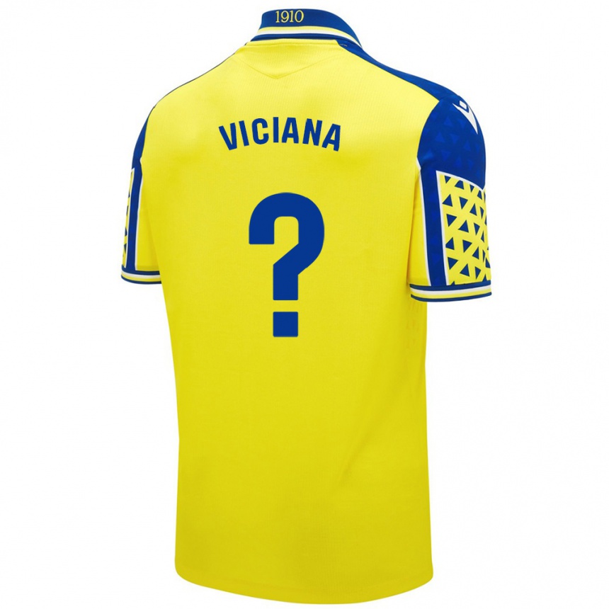 Men Football Marco Viciana #0 Yellow Blue Home Jersey 2024/25 T-Shirt Za