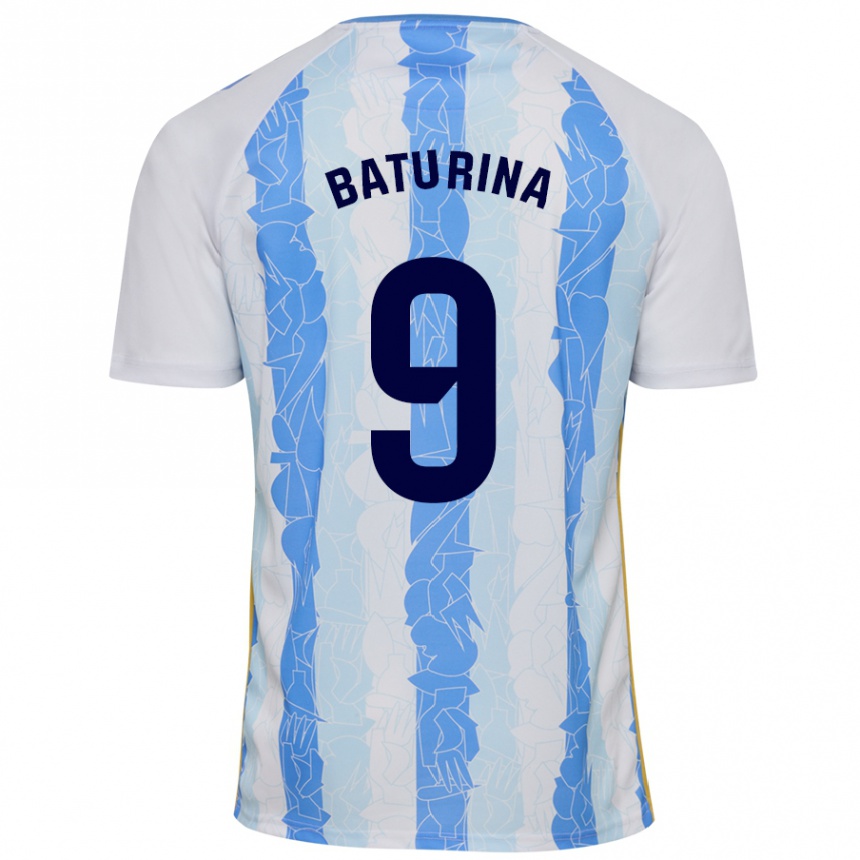 Men Football Roko Baturina #9 White Blue Home Jersey 2024/25 T-Shirt Za