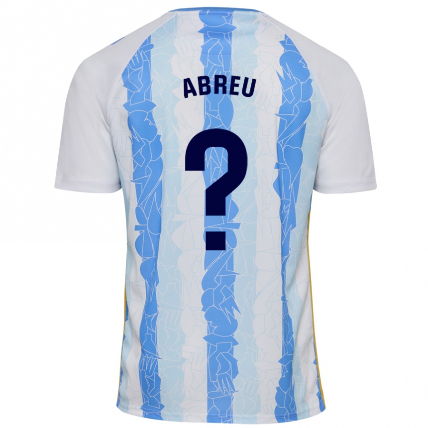 Men Football Marco Abreu #0 White Blue Home Jersey 2024/25 T-Shirt Za