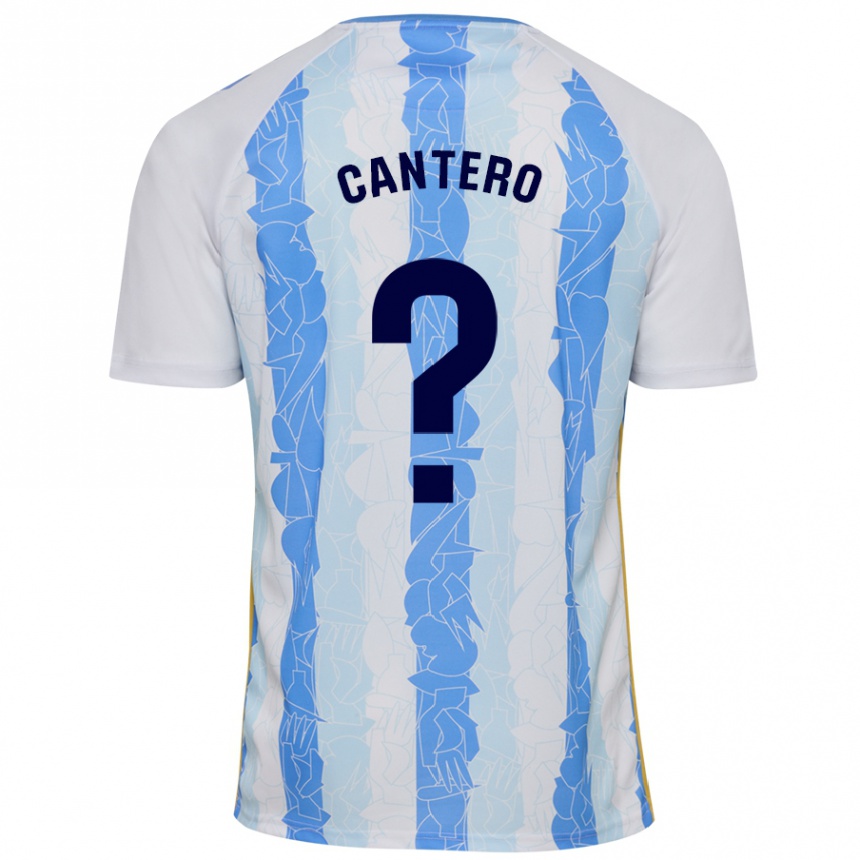 Men Football José Cantero #0 White Blue Home Jersey 2024/25 T-Shirt Za