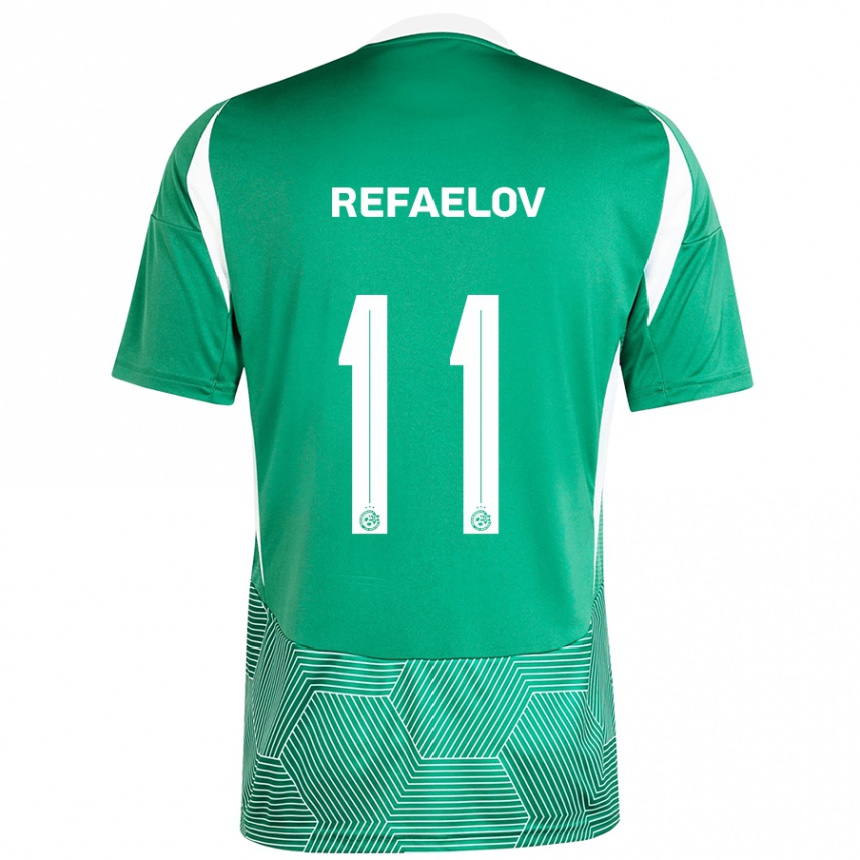 Men Football Lior Refaelov #11 Green White Home Jersey 2024/25 T-Shirt Za