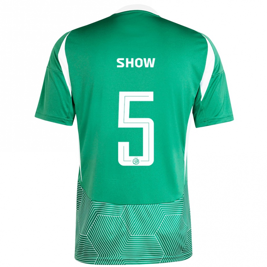 Men Football Show #5 Green White Home Jersey 2024/25 T-Shirt Za