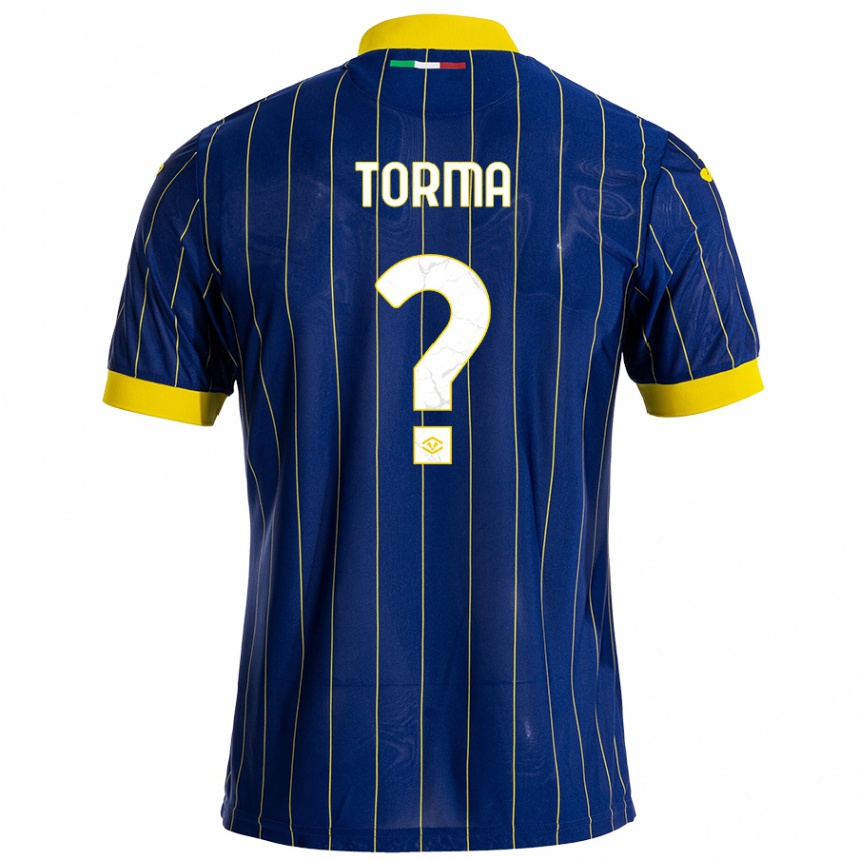 Men Football Salvatore Torma #0 Blue Yellow Home Jersey 2024/25 T-Shirt Za