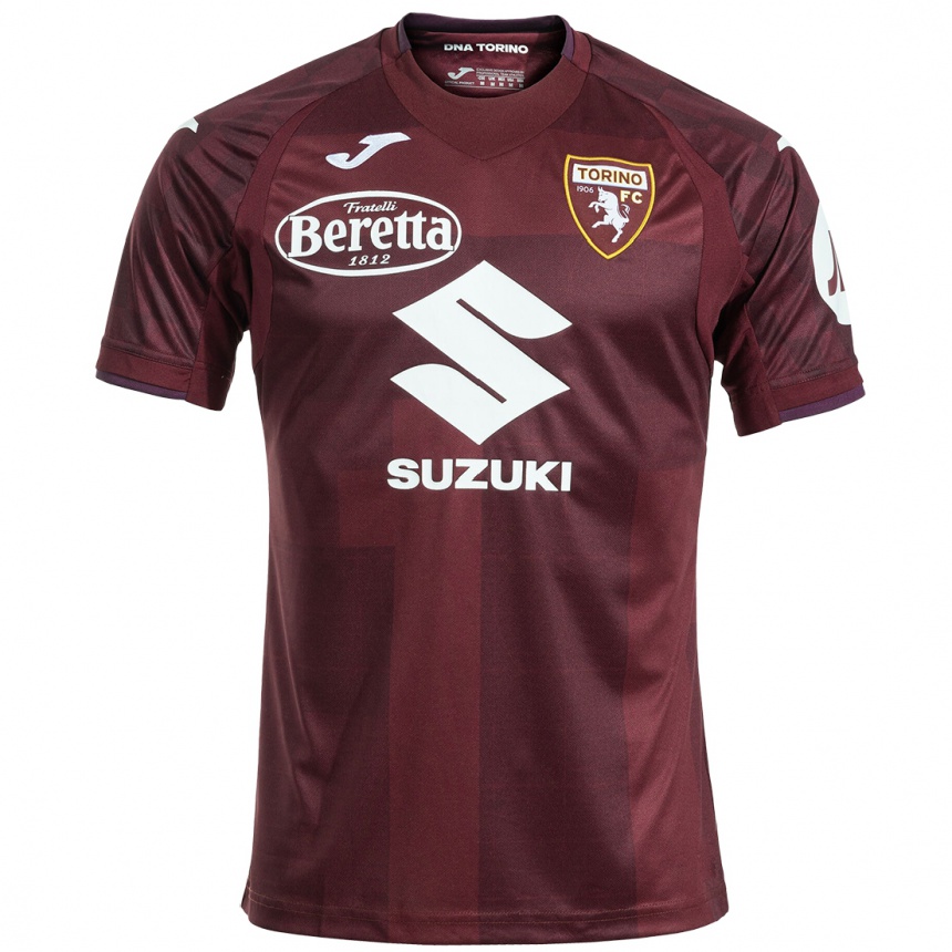 Men Football Sergiu Perciun #10 Maroon White Home Jersey 2024/25 T-Shirt Za