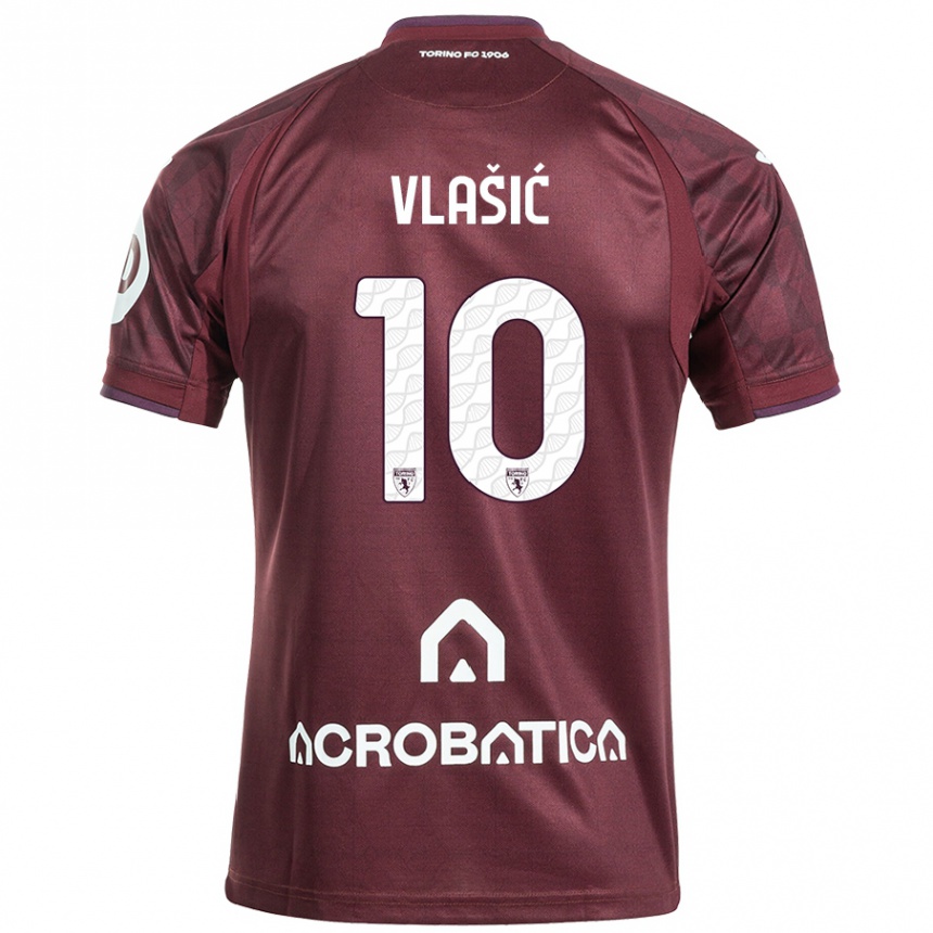 Men Football Nikola Vlasic #10 Maroon White Home Jersey 2024/25 T-Shirt Za