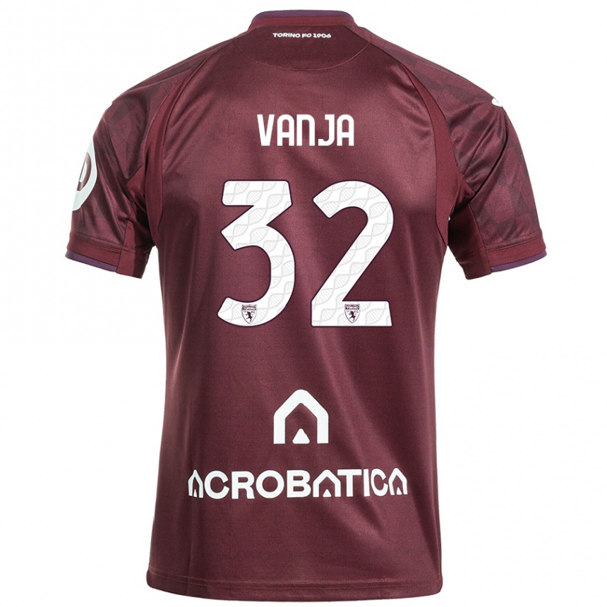 Men Football Vanja Milinković-Savić #32 Maroon White Home Jersey 2024/25 T-Shirt Za