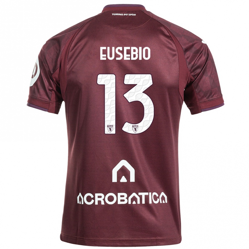 Men Football Chiara Eusebio #13 Maroon White Home Jersey 2024/25 T-Shirt Za