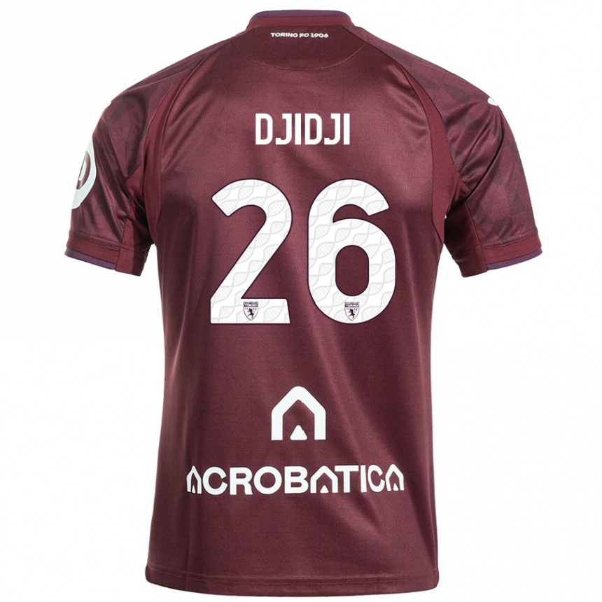 Men Football Koffi Djidji #26 Maroon White Home Jersey 2024/25 T-Shirt Za