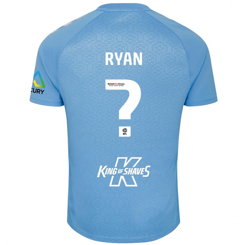 Men Football Kain Ryan #0 Blue White Home Jersey 2024/25 T-Shirt Za