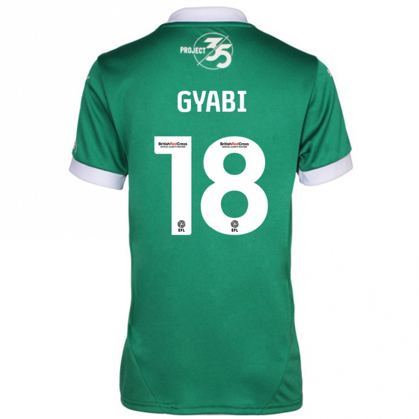 Men Football Darko Gyabi #18 Green White Home Jersey 2024/25 T-Shirt Za