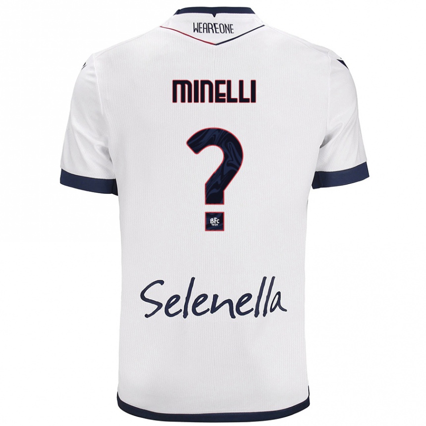 Men Football Leo Minelli #0 White Royal Blue Away Jersey 2024/25 T-Shirt Za