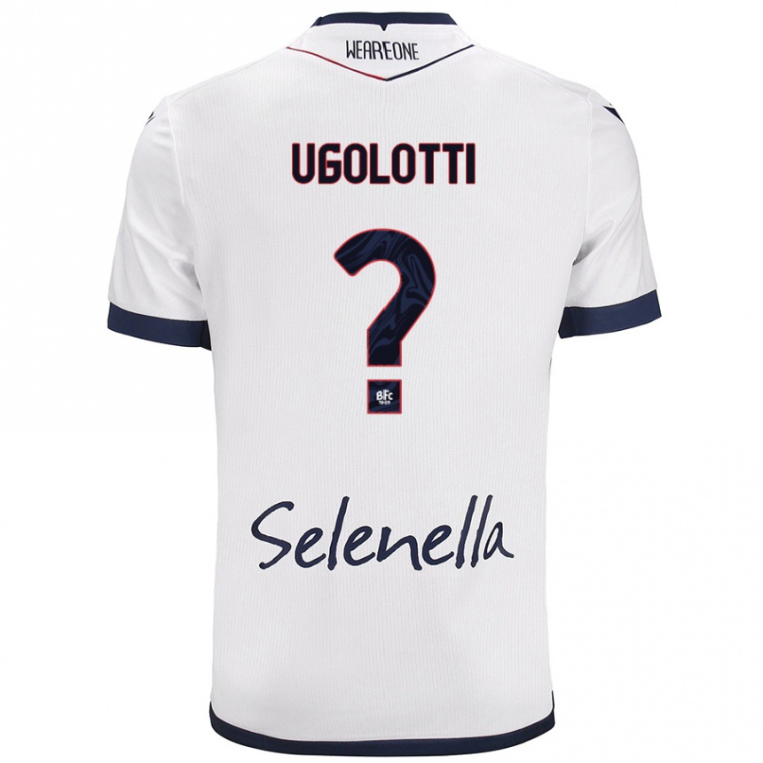 Men Football Alan Ugolotti #0 White Royal Blue Away Jersey 2024/25 T-Shirt Za