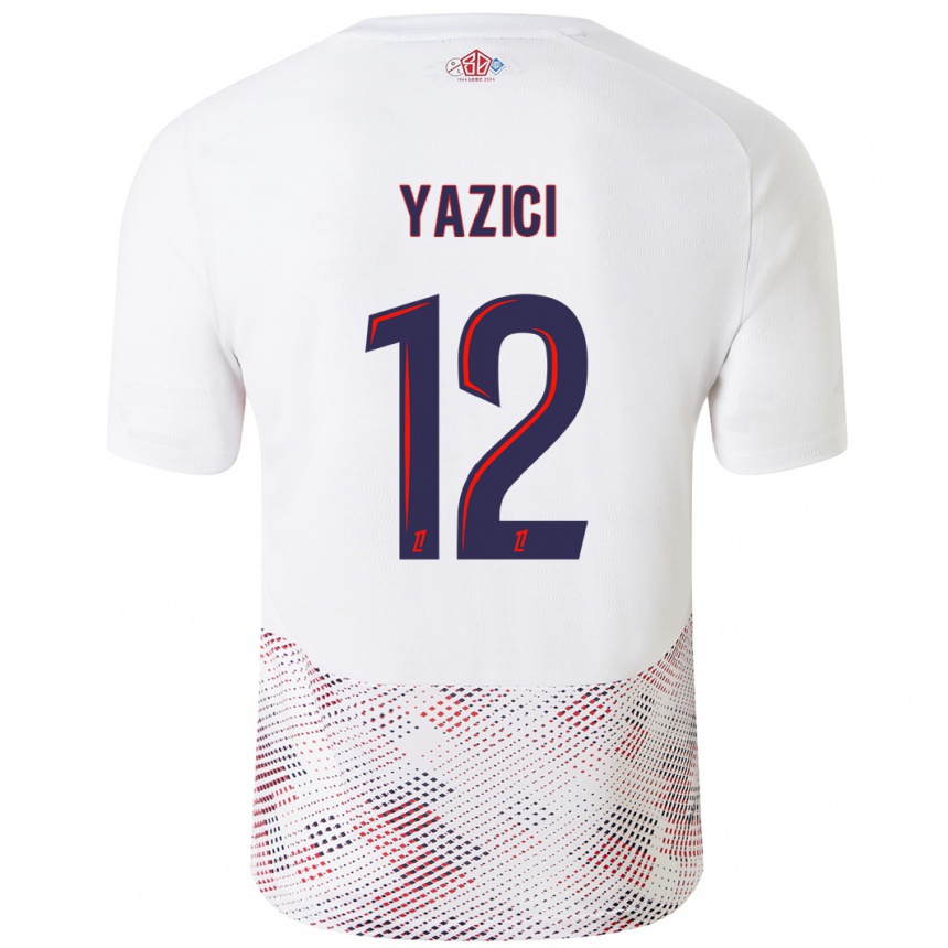 Men Football Yusuf Yazici #12 White Royal Blue Away Jersey 2024/25 T-Shirt Za