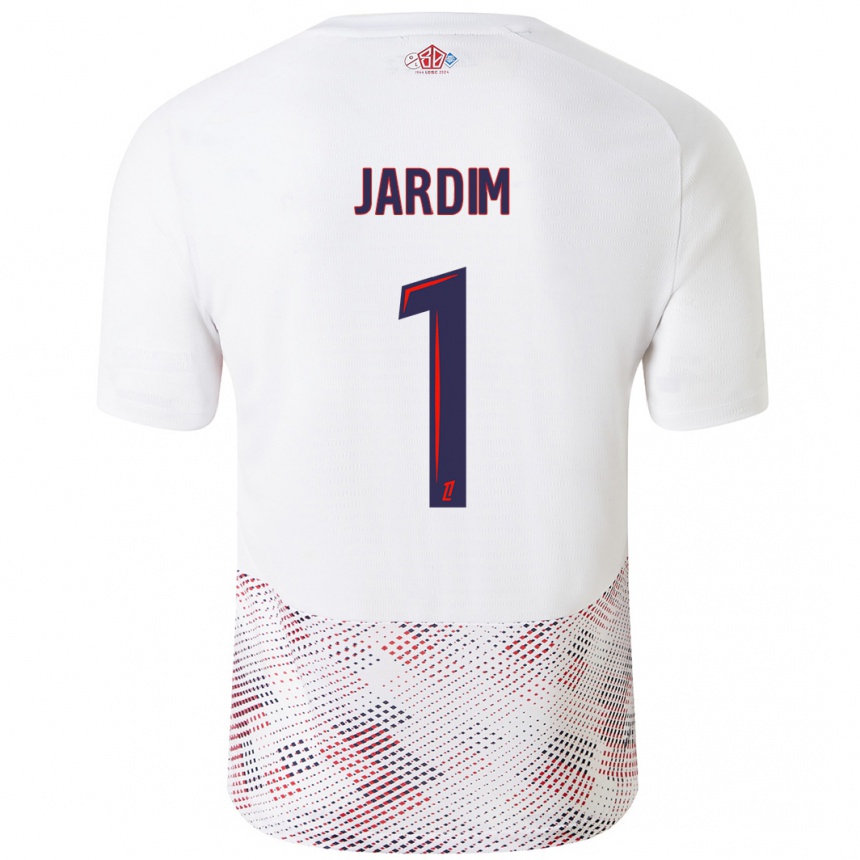 Men Football Leo Jardim #1 White Royal Blue Away Jersey 2024/25 T-Shirt Za