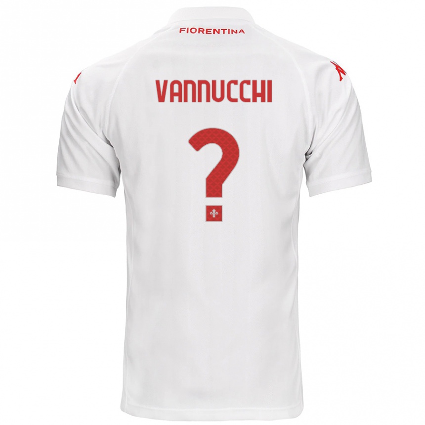 Men Football Tommaso Vannucchi #0 White Away Jersey 2024/25 T-Shirt Za