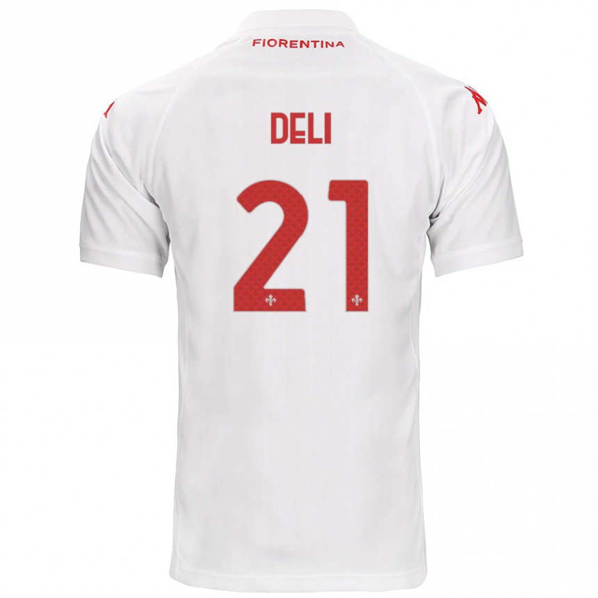 Men Football Lapo Deli #21 White Away Jersey 2024/25 T-Shirt Za