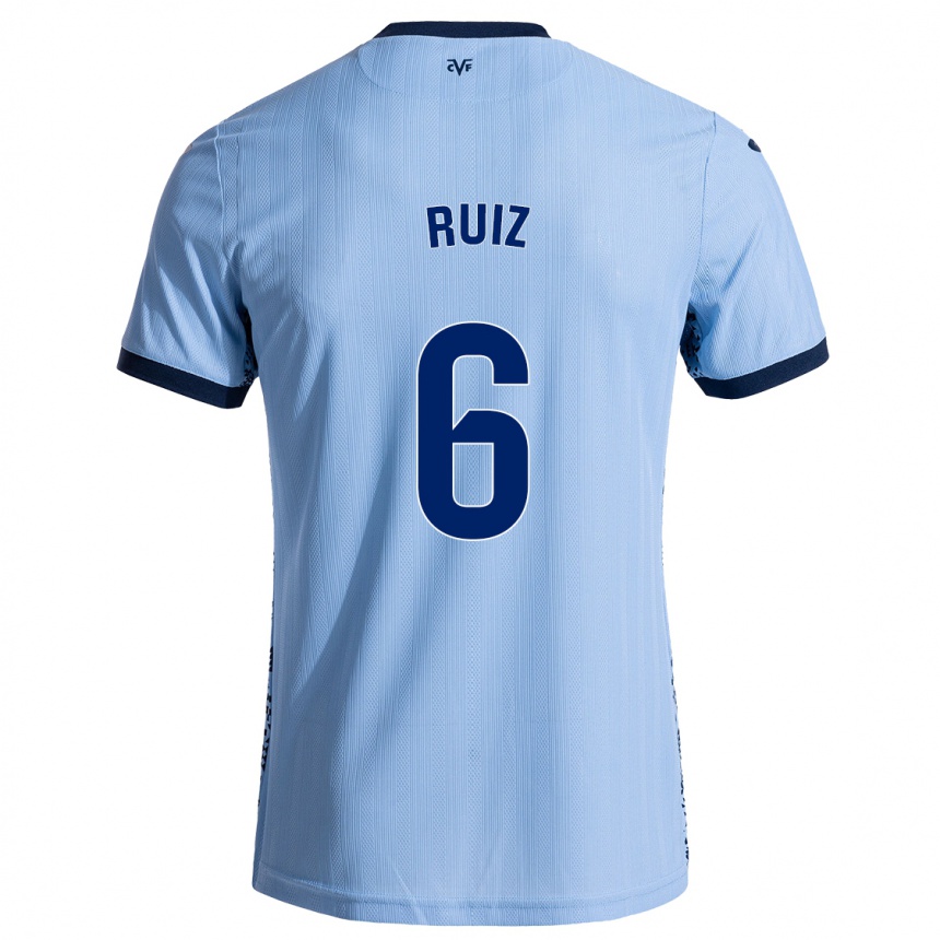 Men Football Joan Ruiz #6 Sky Blue Away Jersey 2024/25 T-Shirt Za