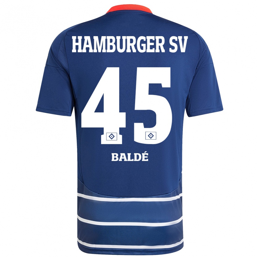 Men Football Fabio Baldé #45 Dark Blue Away Jersey 2024/25 T-Shirt Za