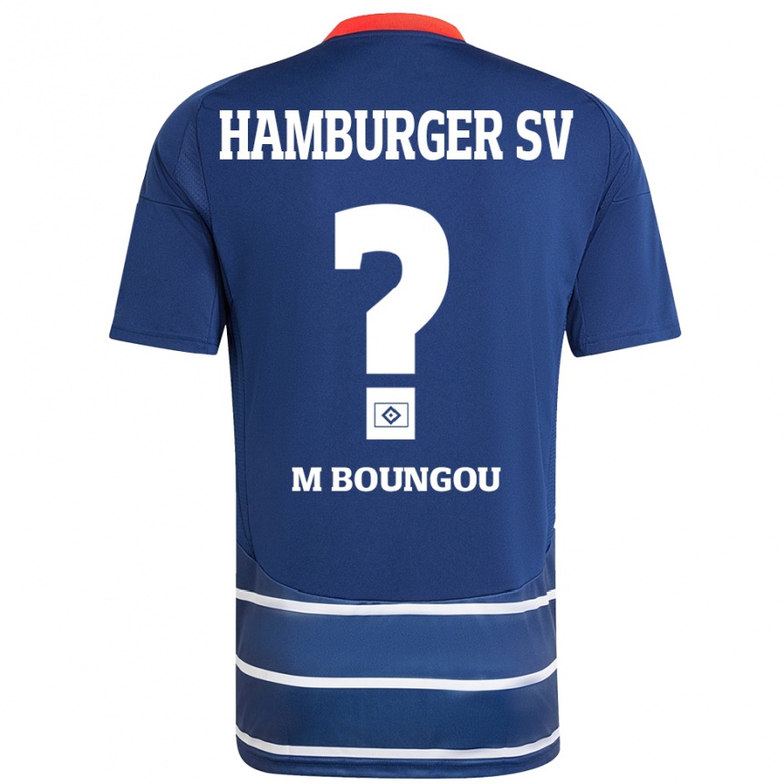 Men Football Edmond Loubongo-M'boungou #0 Dark Blue Away Jersey 2024/25 T-Shirt Za