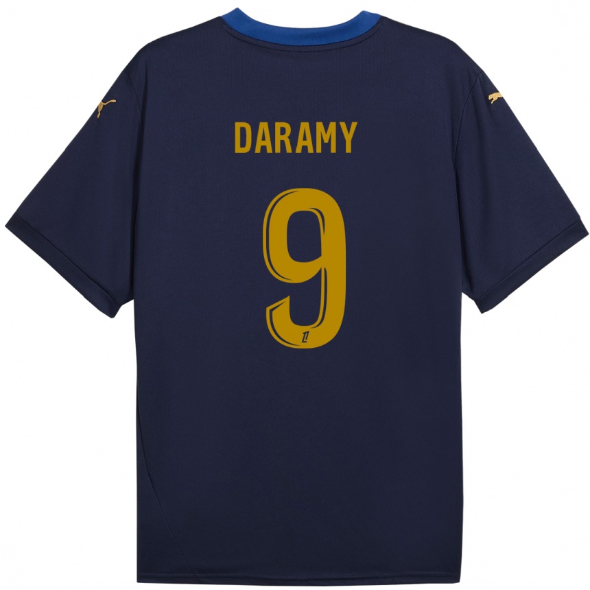 Men Football Mohamed Daramy #9 Navy Gold Away Jersey 2024/25 T-Shirt Za