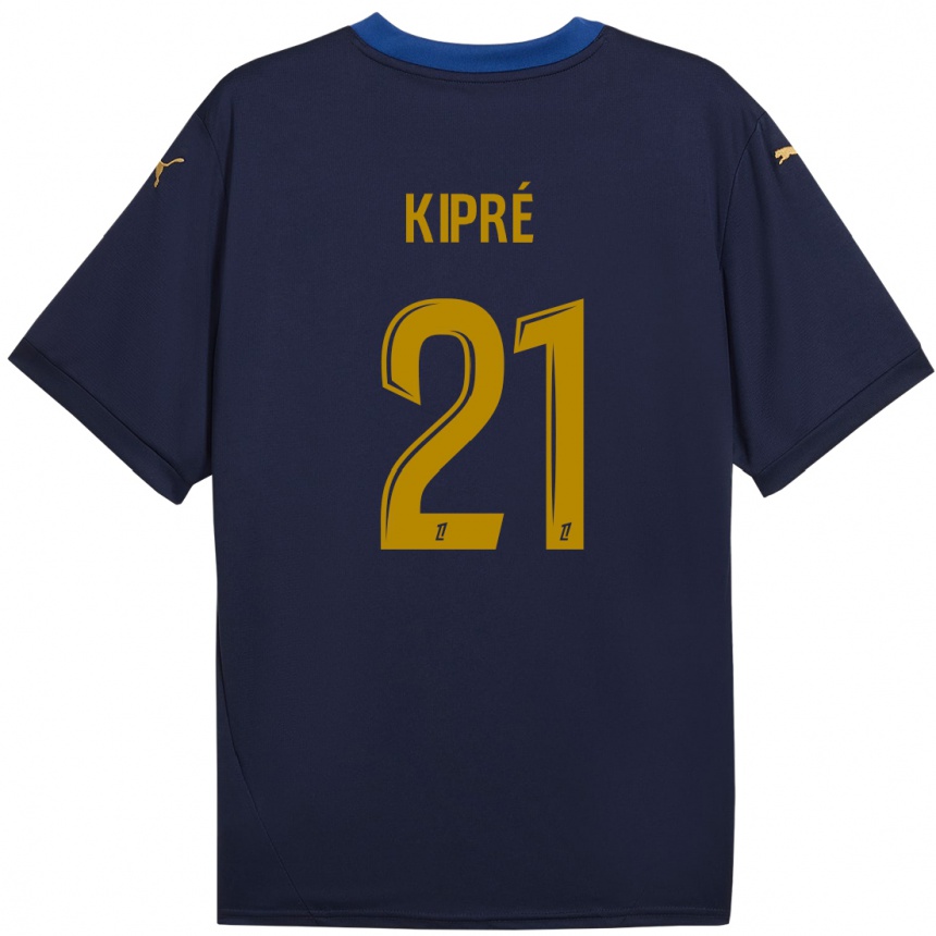 Men Football Cédric Kipré #21 Navy Gold Away Jersey 2024/25 T-Shirt Za