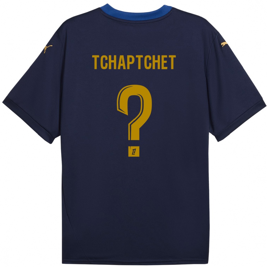 Men Football Arthur Tchaptchet #0 Navy Gold Away Jersey 2024/25 T-Shirt Za