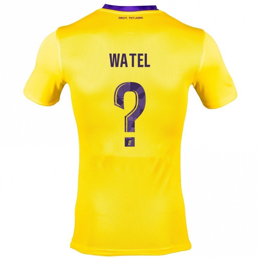 Men Football Kylian Watel #0 Yellow Purple Away Jersey 2024/25 T-Shirt Za