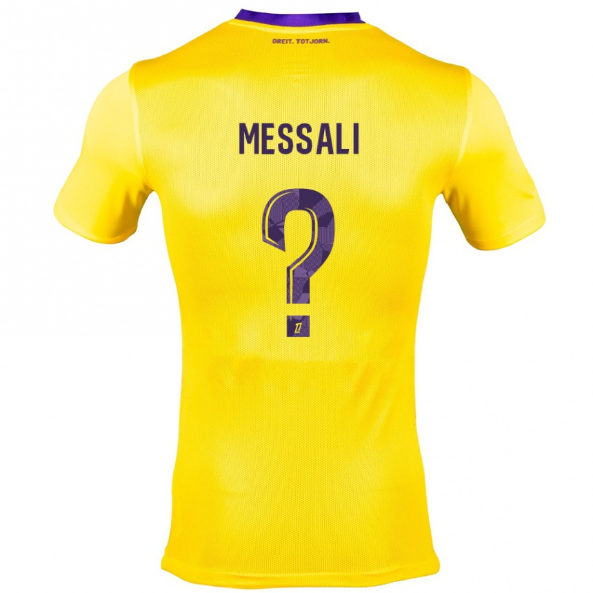 Men Football Rafik Messali #0 Yellow Purple Away Jersey 2024/25 T-Shirt Za