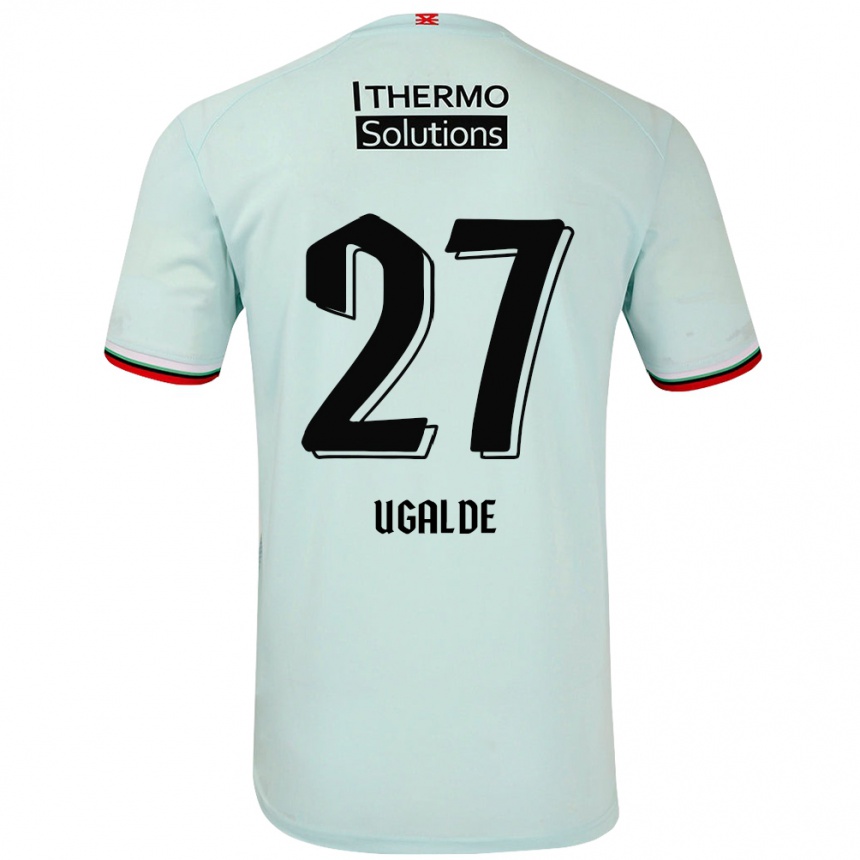 Men Football Manfred Ugalde #27 Light Green Away Jersey 2024/25 T-Shirt Za