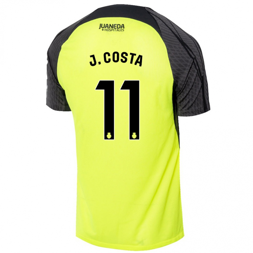 Men Football Jaume Costa #11 Fluorescent Green Black Away Jersey 2024/25 T-Shirt Za