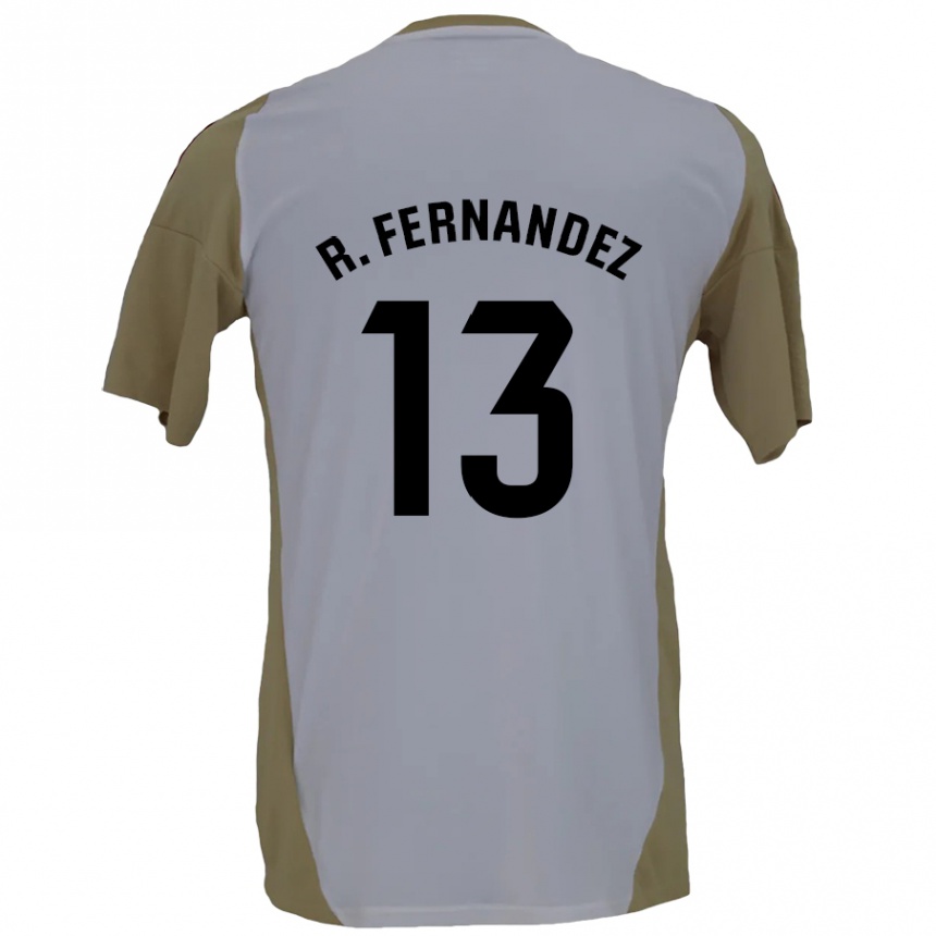 Men Football Raúl Fernández #13 Brown White Away Jersey 2024/25 T-Shirt Za