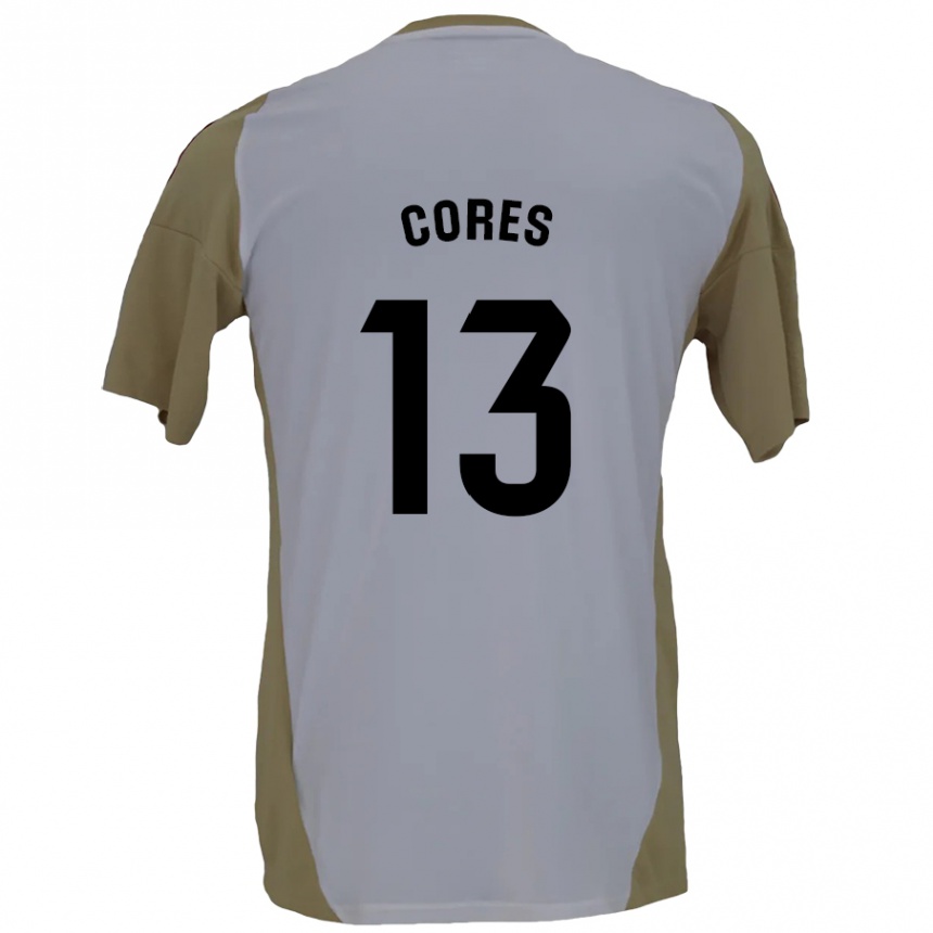 Men Football Christian Cores #13 Brown White Away Jersey 2024/25 T-Shirt Za