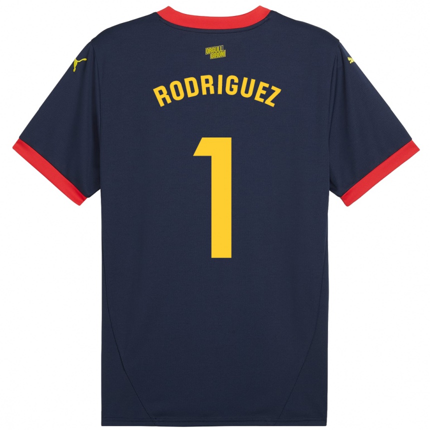 Men Football Maria Rodríguez #1 Navy Red Away Jersey 2024/25 T-Shirt Za