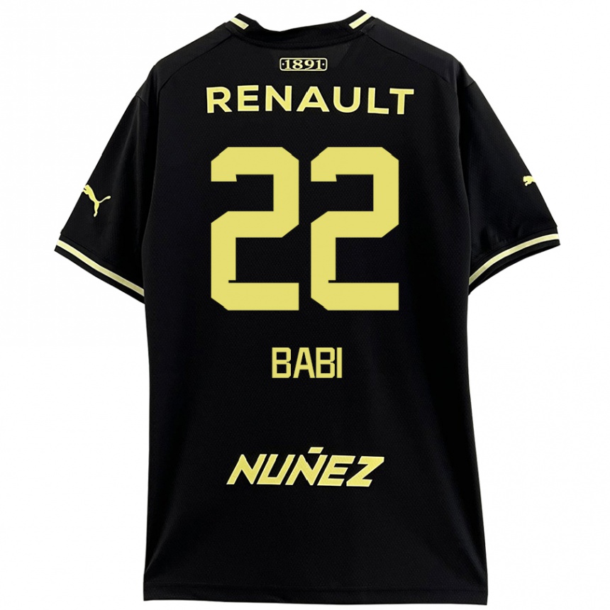 Men Football Matheus Babi #22 Black Yellow Away Jersey 2024/25 T-Shirt Za