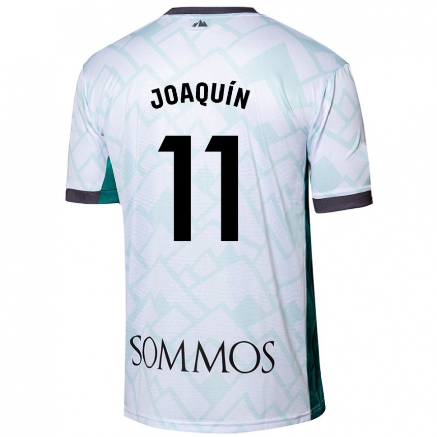 Men Football Joaquin Munoz #11 White Green Away Jersey 2024/25 T-Shirt Za