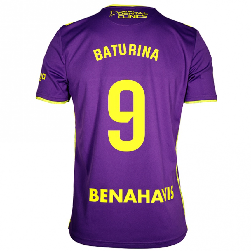 Men Football Roko Baturina #9 Purple Yellow Away Jersey 2024/25 T-Shirt Za